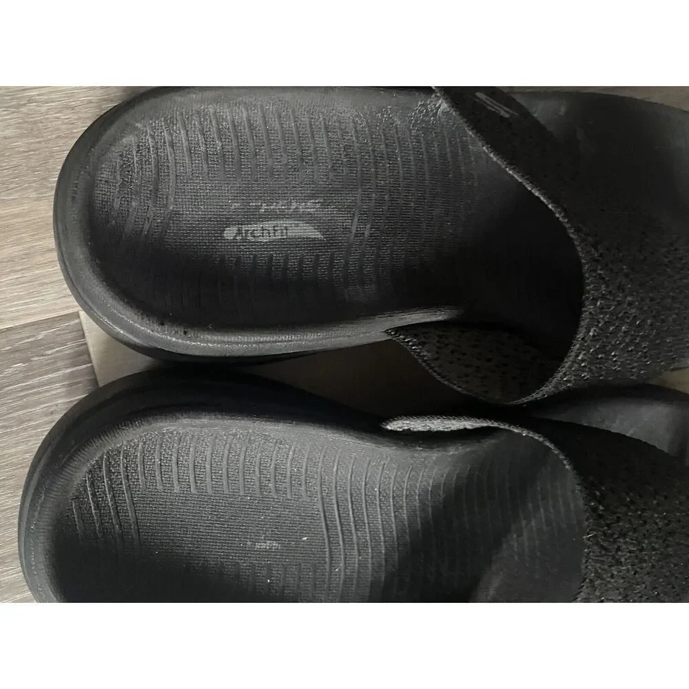*Skechers Women's GOwalk Smart Riviera Sandals Black Size US 9 #140055